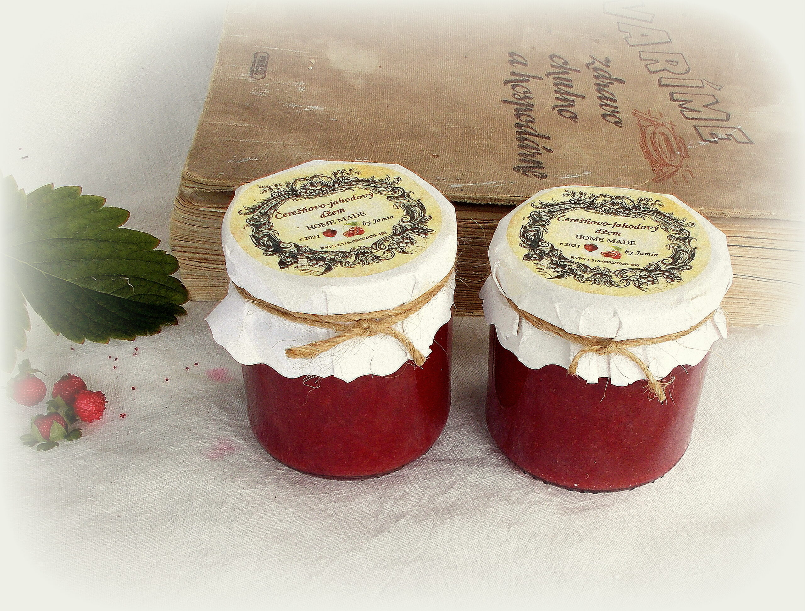 Čerešňovo-jahodový džem