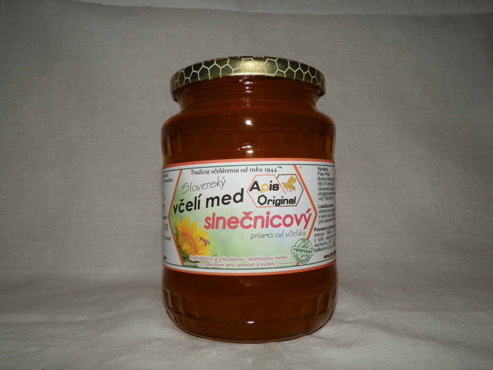 Slnečnicový včelí med priamo od včelára