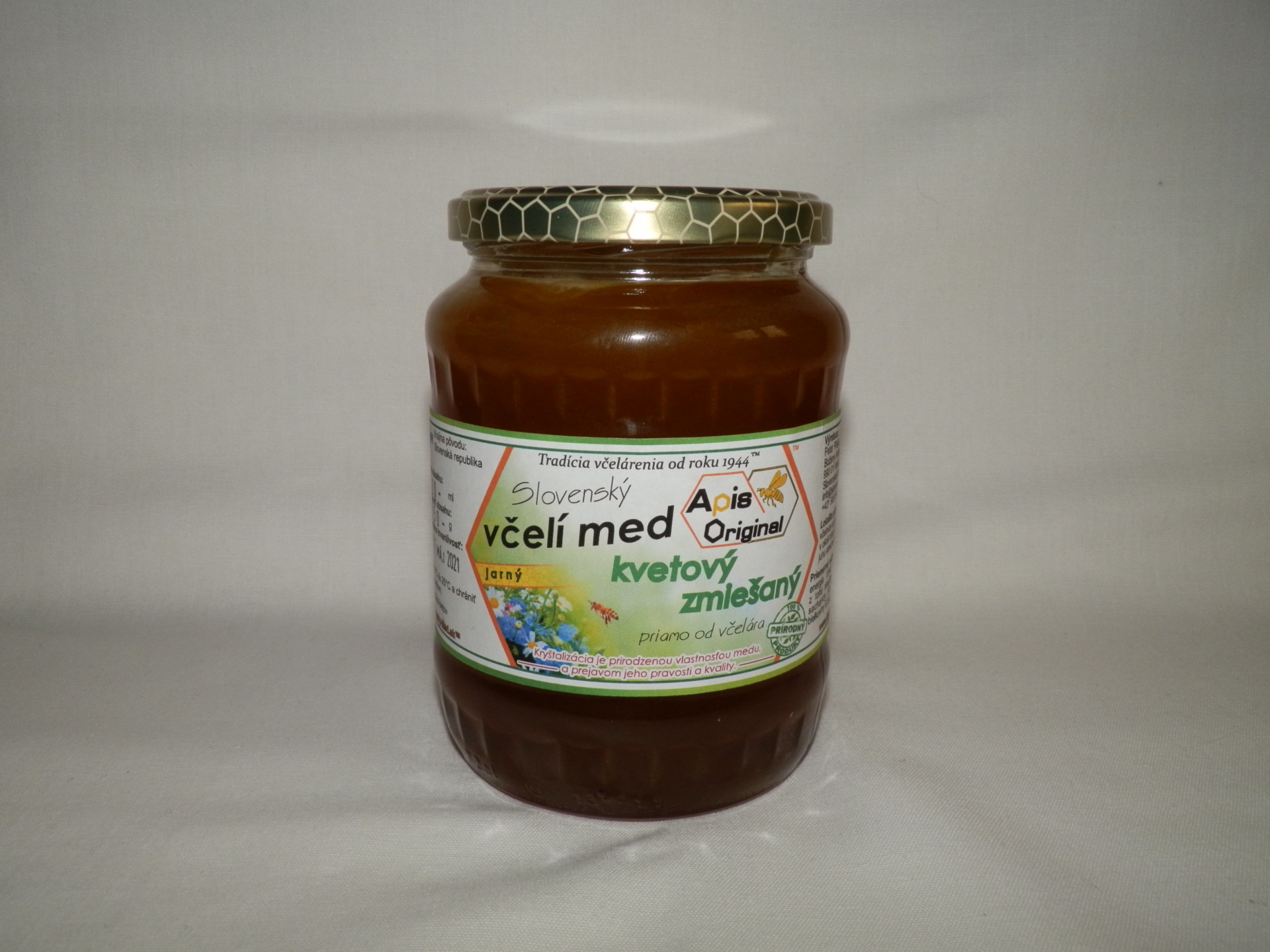 Jarný kvetový zmiešaný včelí med priamo od registrosného včelára